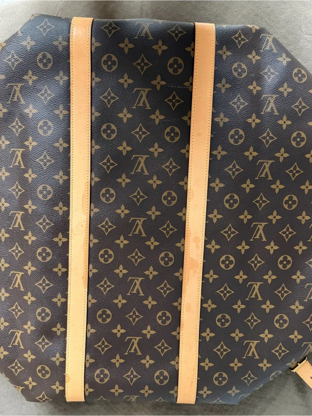 Louis Vuitton Monogram Keepall 60 Duffle Bandouliere Bag 55  🤎